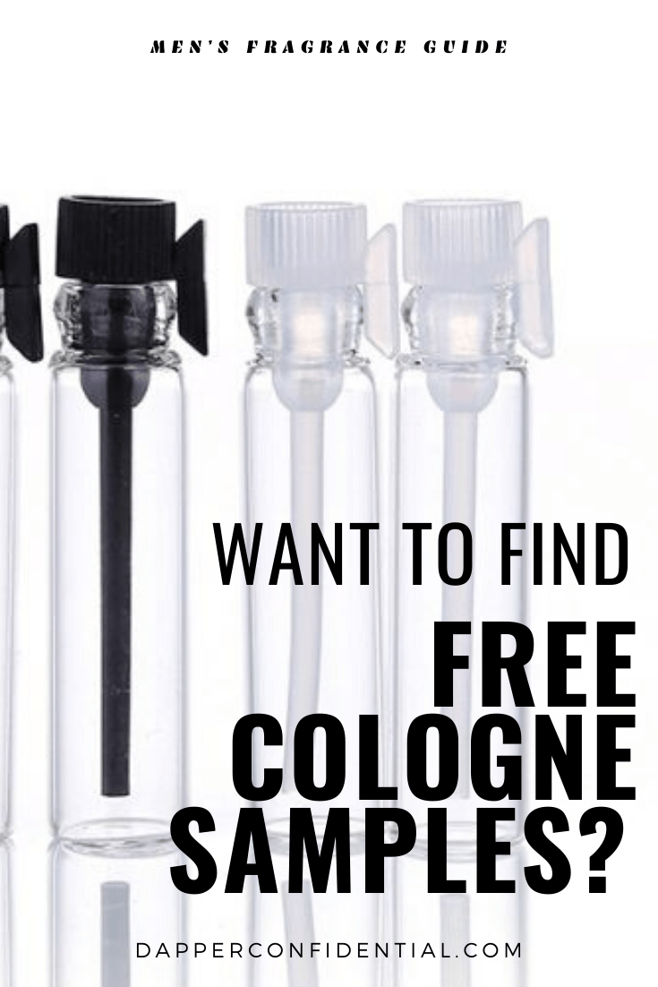 How to Get Free and Affordable Cologne Samples (That Aren’t Sketchy) Pinterest pin where to find free cologne samples