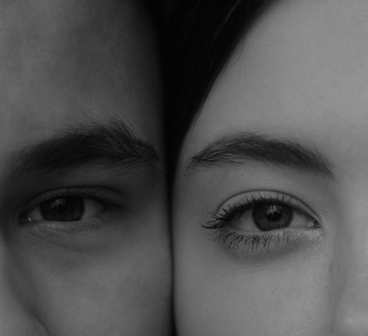 man and woman perfume