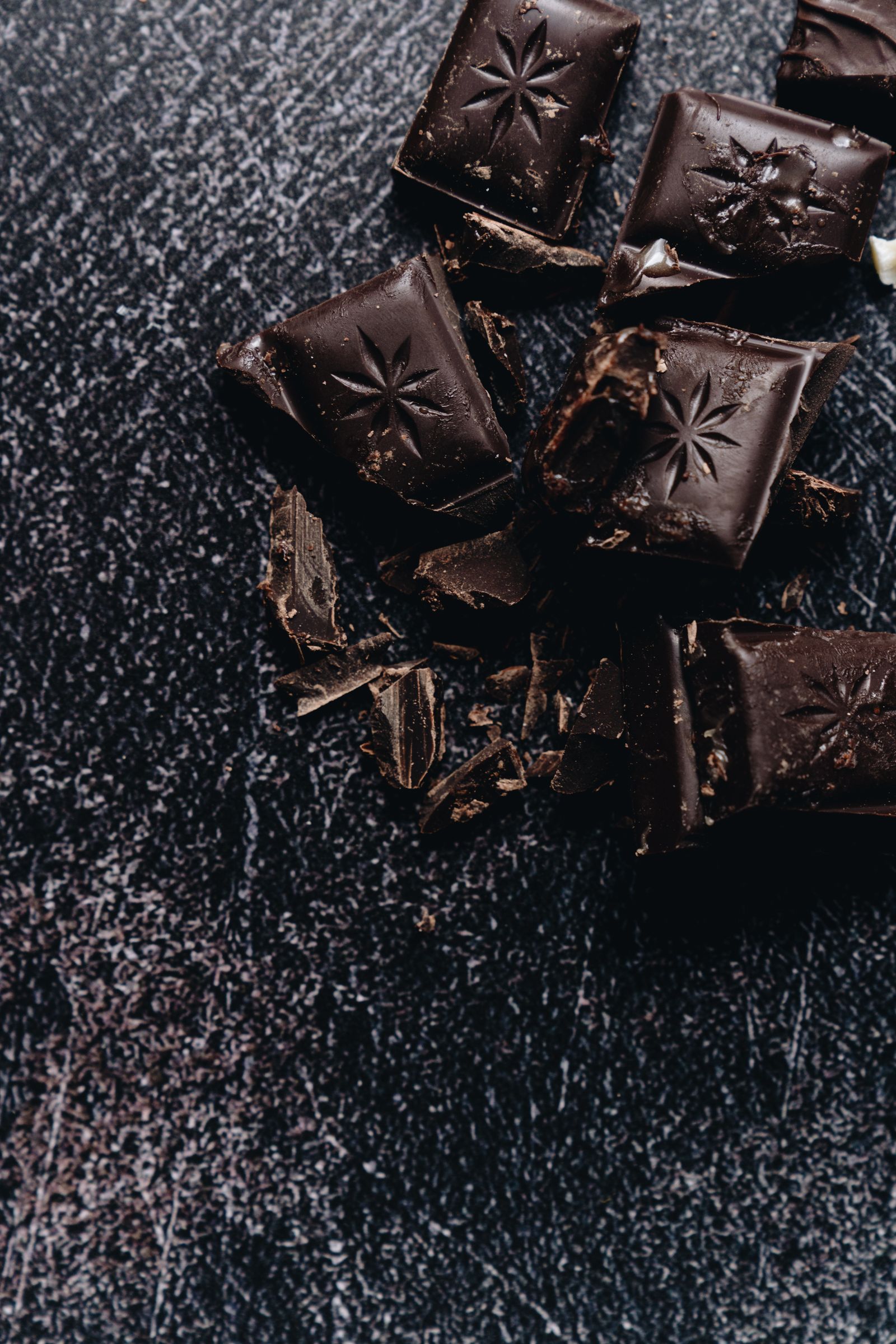 What Does Chocolate Smell Like? Dark chocolate close-up